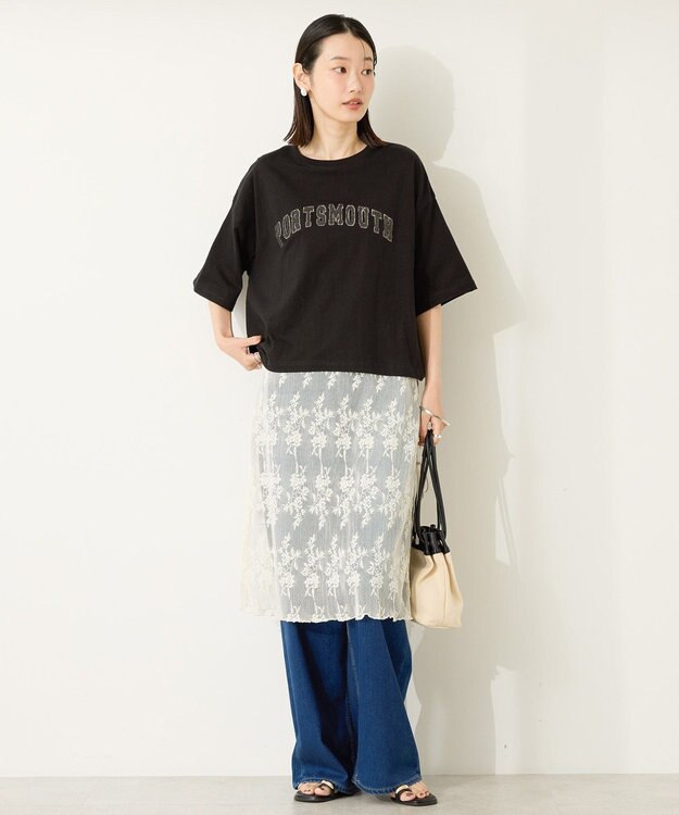 AMERICAN HOLIC アソートサガラ刺繍Tシャツ Black