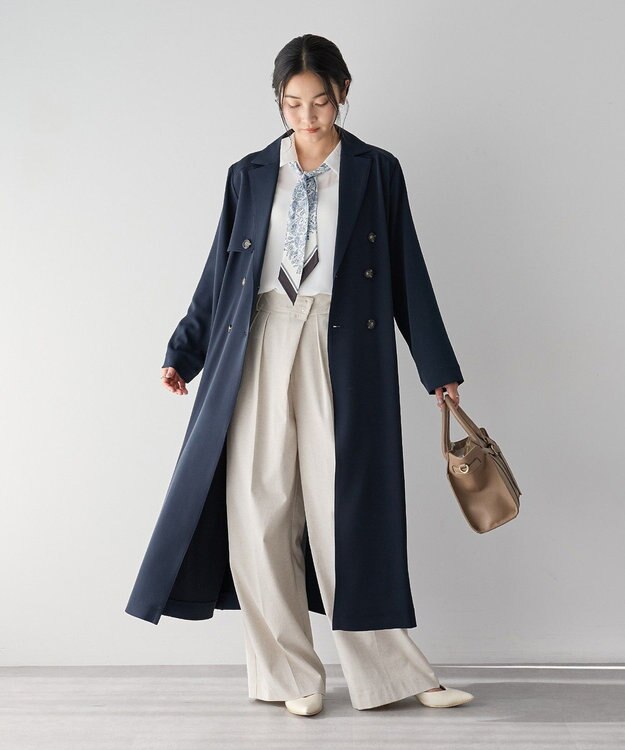 YECCA VECCA メタルホックワイドパンツ Light Beige