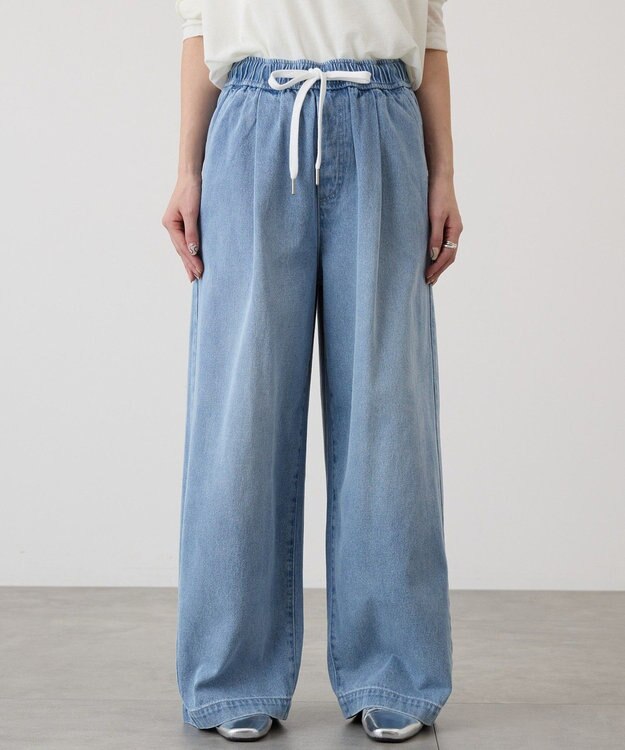 AMERICAN HOLIC イージーデニムワイドパンツ Light Indigo