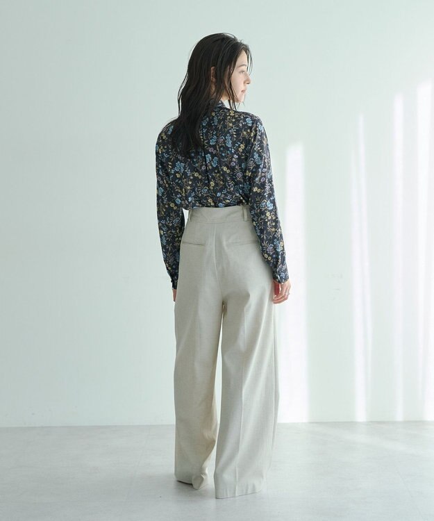 YECCA VECCA メタルホックワイドパンツ Light Beige