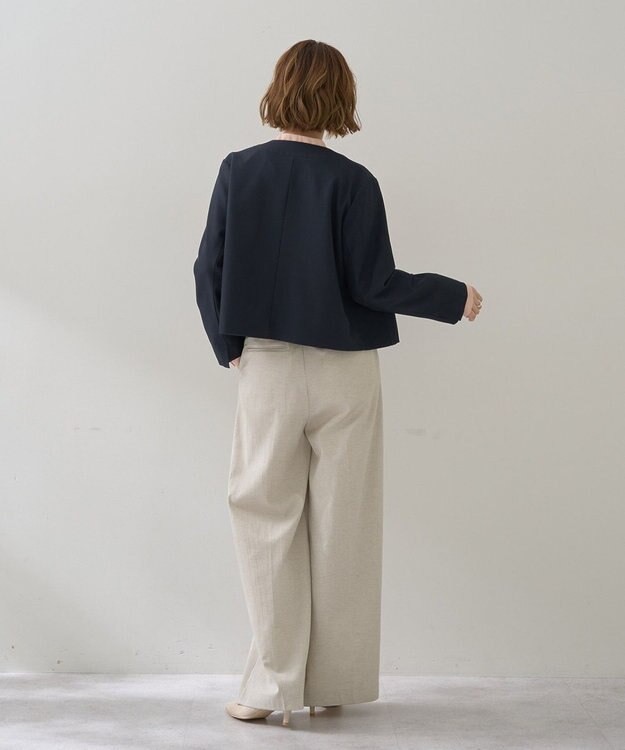 YECCA VECCA メタルホックワイドパンツ Light Beige