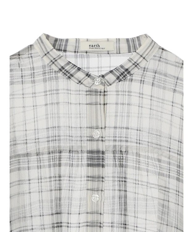 earth music&ecology シアーチェックシャツ Check
