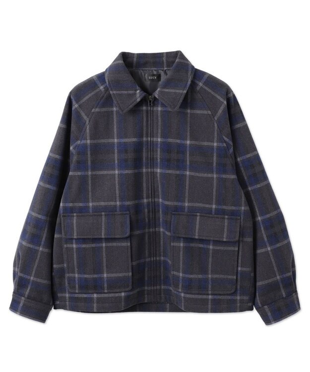 WEGO 【ユニセックス着用ITEM】メルトンショートZIPブルゾン 柄1