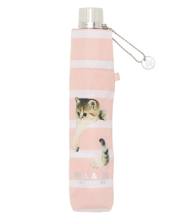 MOONBAT PAUL&JOE ACCESSOIRES(ポール＆ジョー アクセソワ) 折りたたみ傘 スウィンギングヌネット ピンク