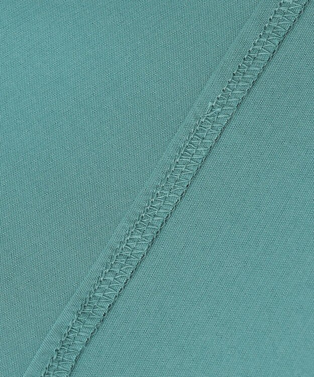 ICB L 【洗える】 タイプライタージャージーコンビ カットソー セルリアン系