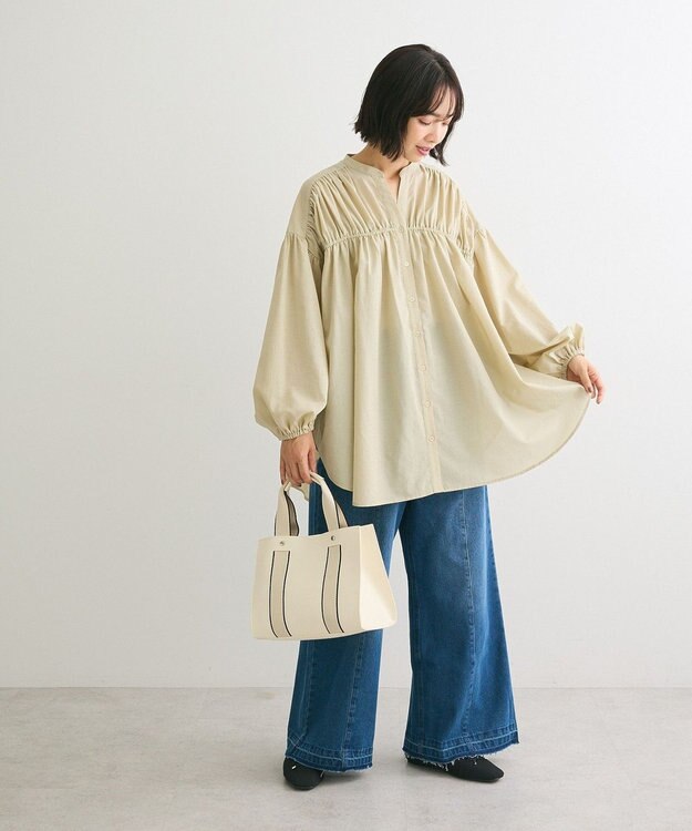 Green Parks シャーリングボリュームチュニック Olive