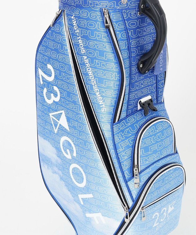 23区GOLF 【UNISEX】オリジナル変形ロゴ キャディバッグ スカイブルー系5