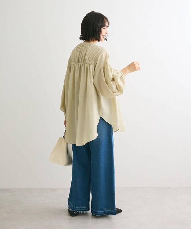 Green Parks シャーリングボリュームチュニック Olive