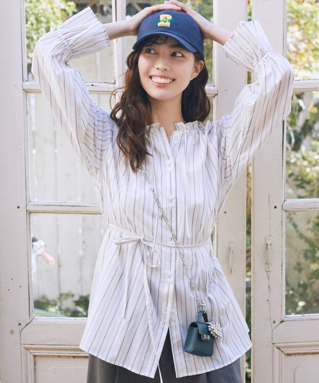 earth music&ecology マイクロミニバッグメタルハートチェーンチャーム Blue Green