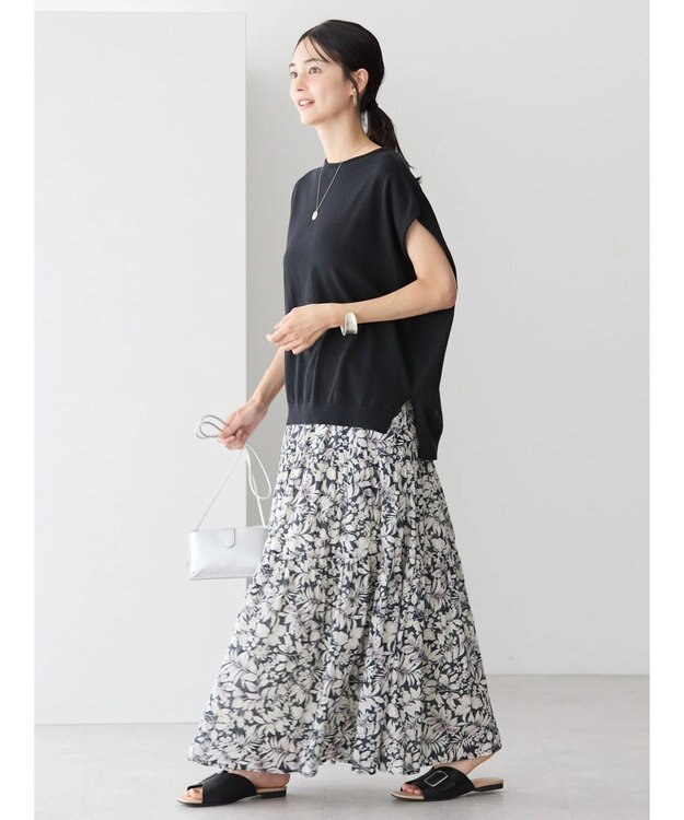 AMERICAN HOLIC ノースリーブニットプルオーバー Black