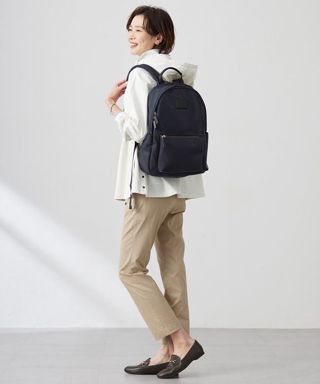 J.PRESS LADIES 【撥水・洗える】Artirosa テントライン ショート丈 コート アイボリー系