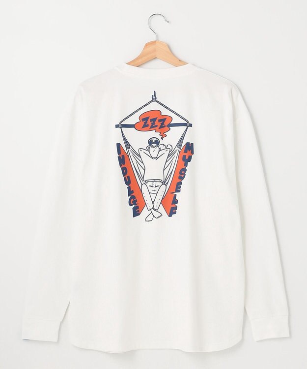 SHARE PARK MENS 【UNISEX】UVカット アートコラボロングTシャツ〈Hammock〉（L・XLサイズ） ホワイト