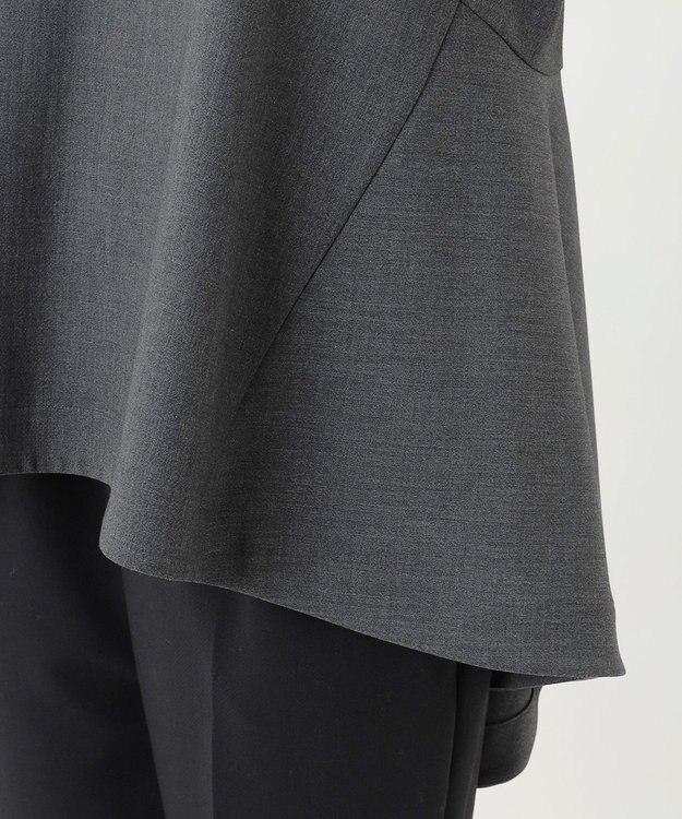 23区 【R(アール)】ダブルクロス パールカラーシャツブラウス グレー系