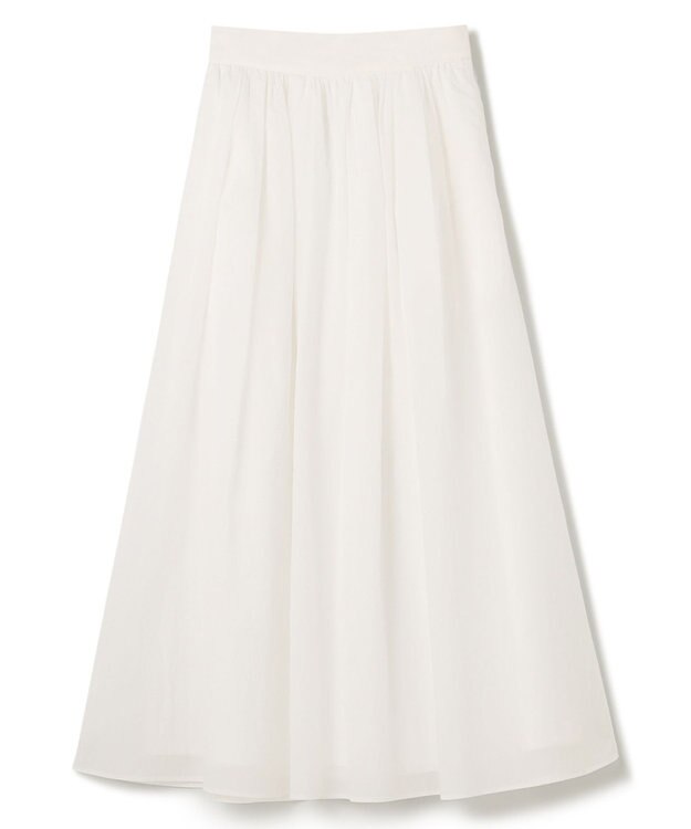 uncrave 【撥水・洗濯機洗い可】シアープルーフナイロン フレアスカート（uncrave STANDARD） ホワイト