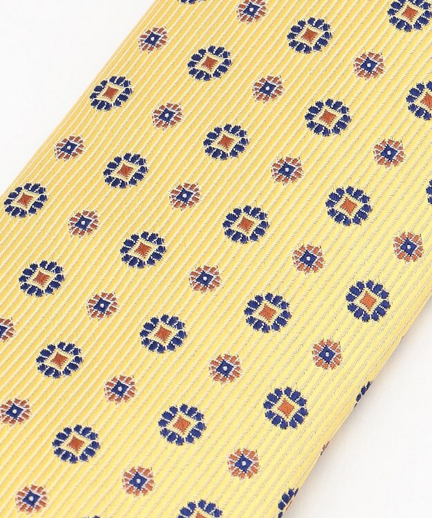 J.PRESS MEN 【VINTAGE JACQUARD COLLECTION】小紋ネクタイ イエロー系8