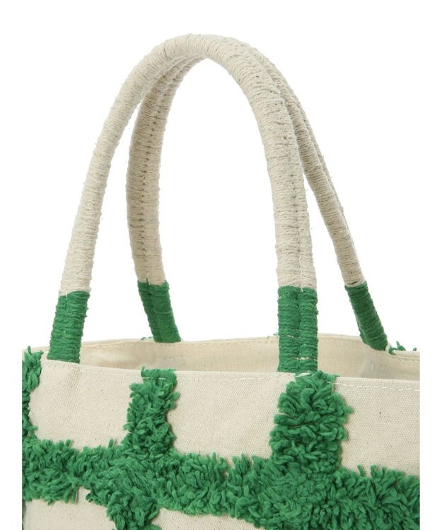 Green Parks ・タフトチェックトートバッグ Green