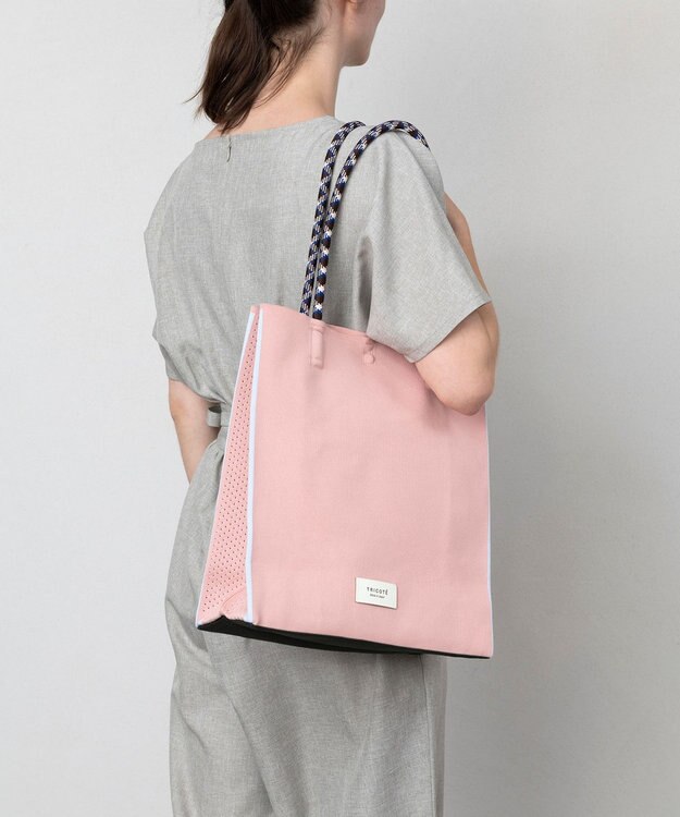 TRICOTE ペーパーニットトートバッグ【 軽くて丈夫・A4サイズ対応】 72PINK