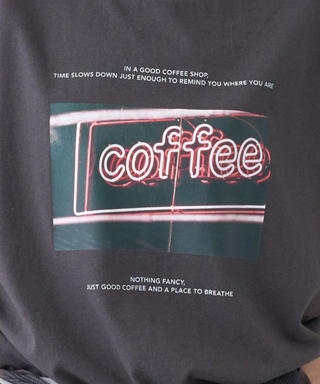 AMERICAN HOLIC 刺繍&フォトプリントTシャツ Charcoal Gray