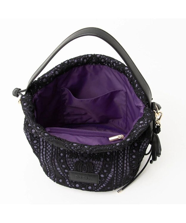 ANNA SUI フィオリー 2wayショルダーバッグ パープル