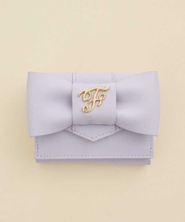 Maison de FLEUR ベルトリボンプチウォレット Lavender