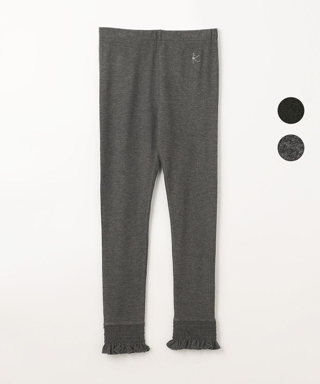 組曲 KIDS 【110-140cm】ソフトサーモ レギンス グレー系