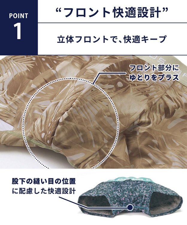 WACOAL MEN ボクサーパンツ 立体フロントで快適キープ。 フロント快適設計 前閉じ GT3224 /ブロス ブラウン