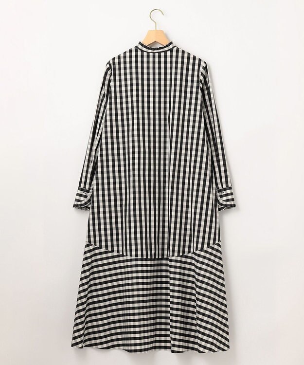 組曲 【洗える】ハイカウントタフタ ワンピース ブラック系4