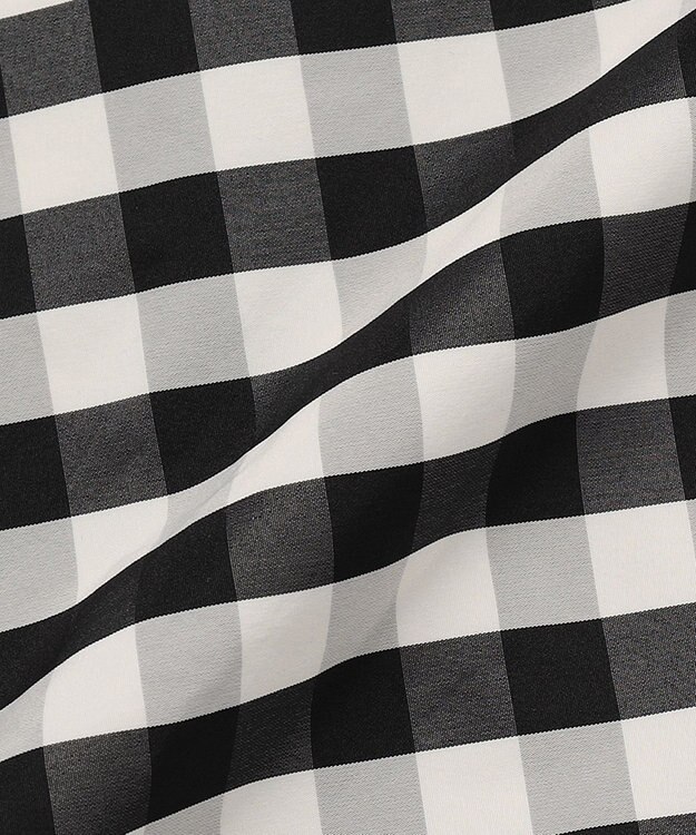 組曲 【洗える】ハイカウントタフタ ワンピース ブラック系4