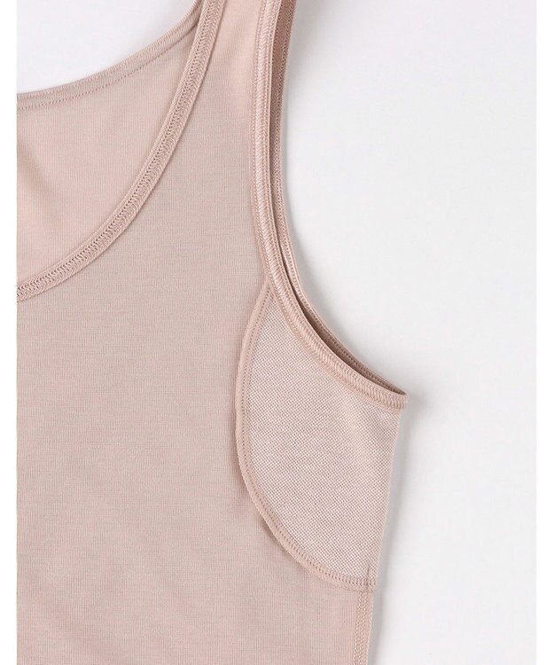 Wing スリップ 汗をかいてもベタつきにくい 綿混(身生地部) 【瞬汗ドライ】 汗取り設計 春 夏 ES5640 ウイング／ワコール ピーチ