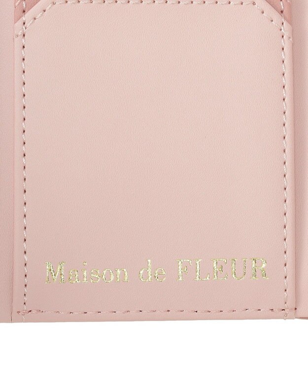 Maison de FLEUR リボンチャームキルティングプチウォレット Pink