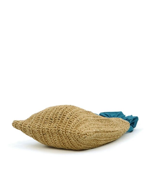 UNBILLION cachecache フリルワンハンドルペーパー手編みトート ブルー