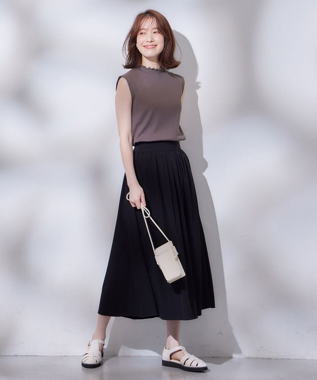 ANY メローノースリーブTシャツ チャコール