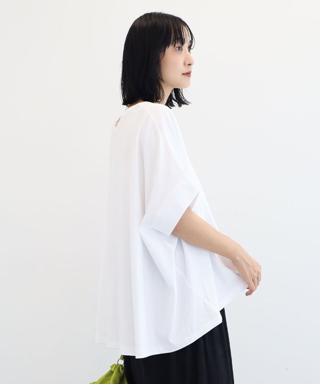Green Parks 超冷感タック入りオーバーサイズプルオーバー Off White