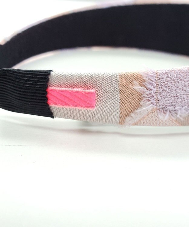 POLS ジャガード織  UROKO カチューシャ ピンク