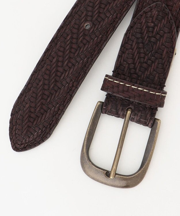 JOSEPH ABBOUD 【サスティナブル/日本製】ハイエンドレザー ベルト ダークブラウン系