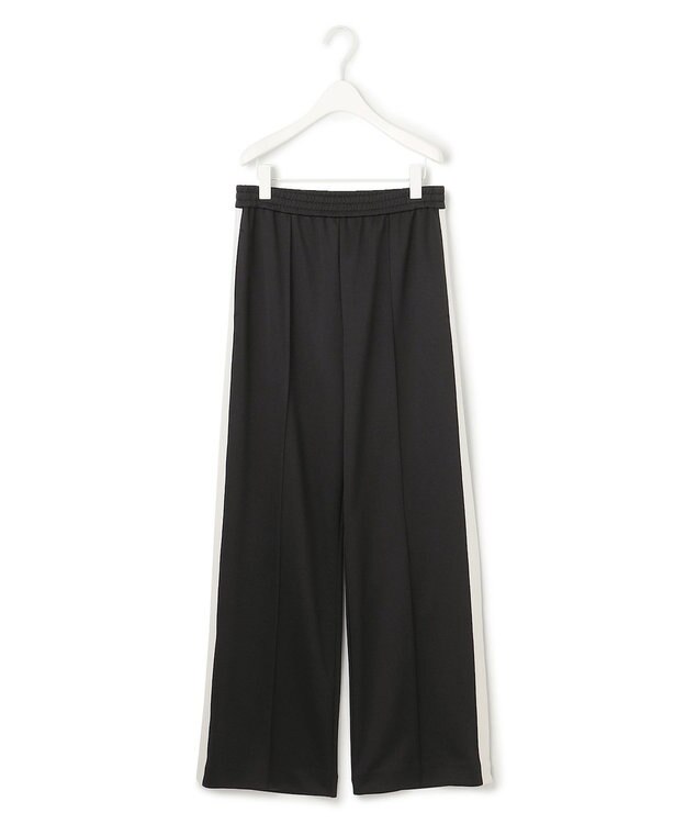 ICB 【洗える】 コンパクトトラックジャージー パンツ ブラック系