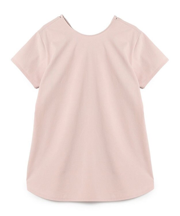 Chacott Handsome Cotton バッグディティールTシャツ グレイッシュローズ