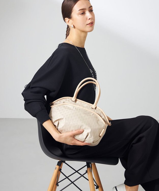 Y'SACCS Polka Dots　パイピングポケット2WAYミニトート アイボリー