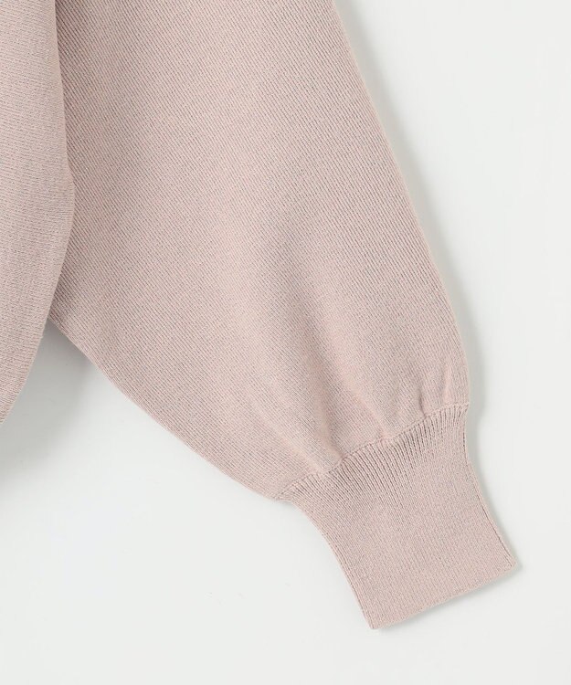 ANY SIS 【洗える】パフスリーブラメ ニット ピンク