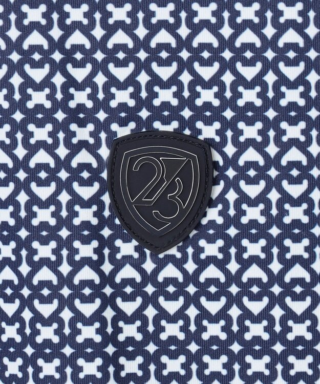 23区GOLF 【MEN】モノグラム総柄長袖ポロシャツ ネイビー系5