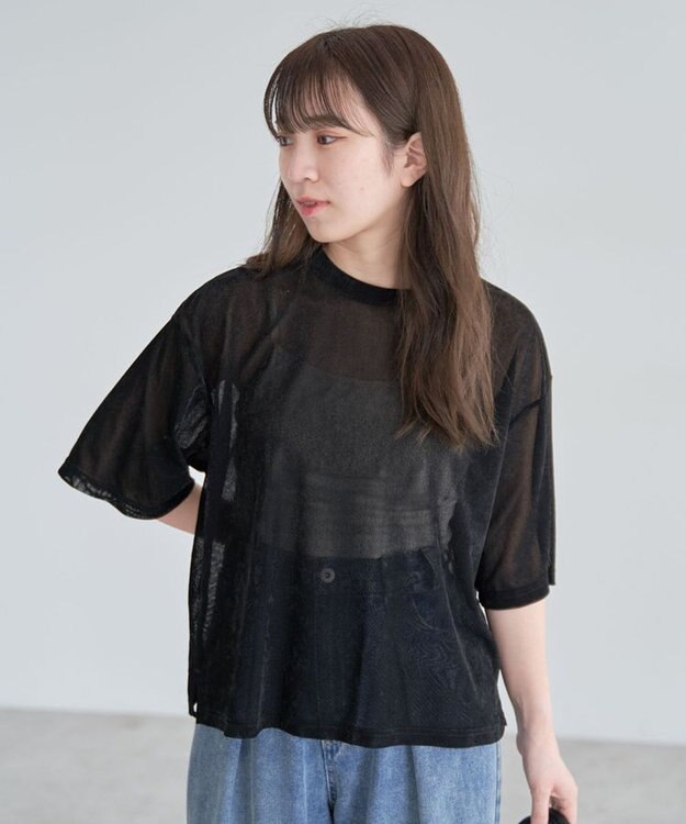 Green Parks シアーベロアプルオーバー Black