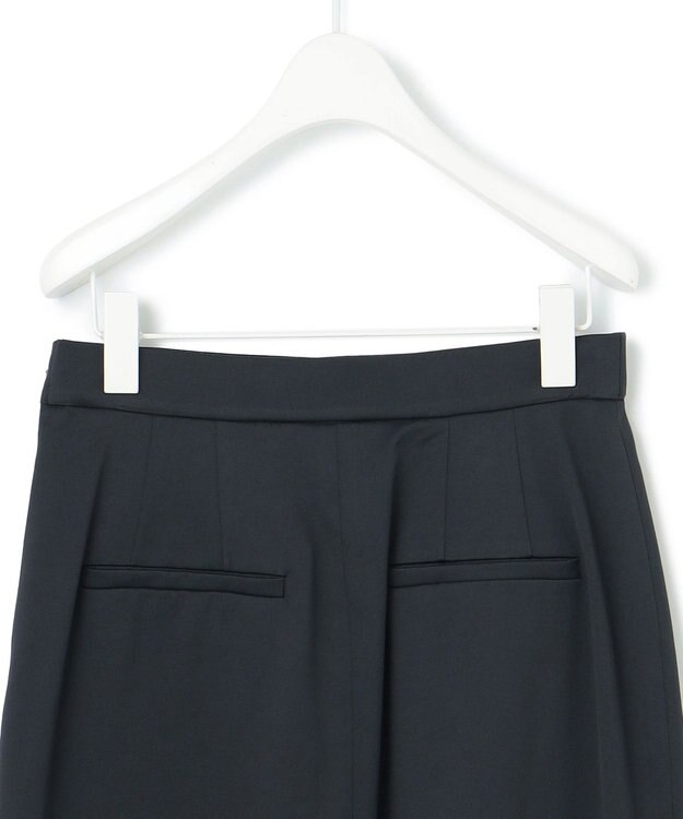 ICB 【洗える】シェルタリングドライサテン タイトスカート ブラック系