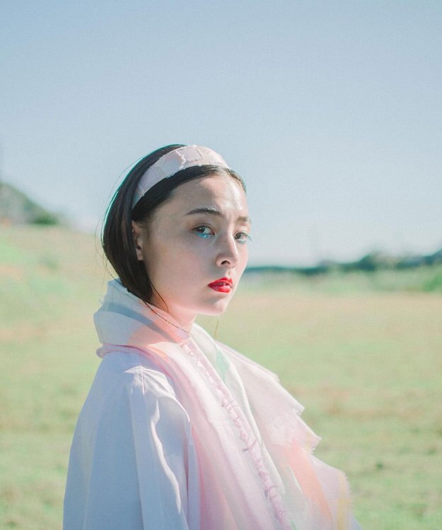 POLS ジャガード織  UROKO カチューシャ ピンク