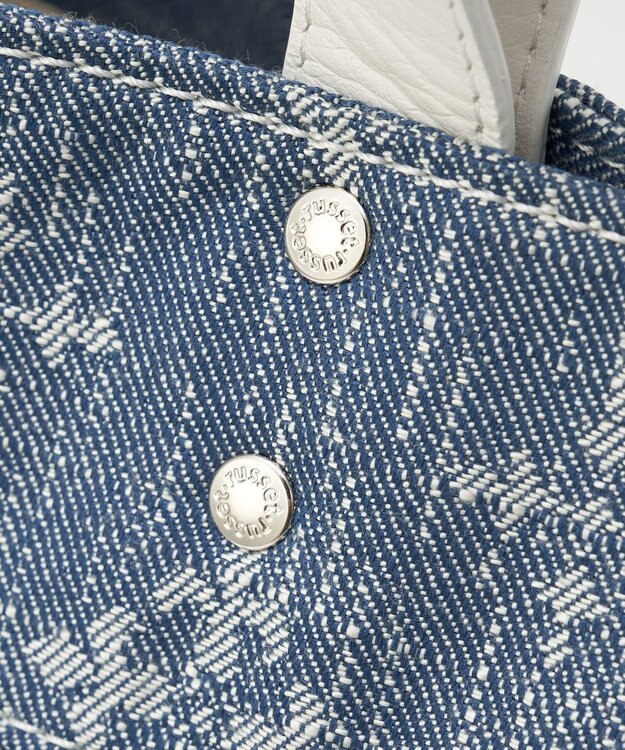 russet デニムジャガード2WAYビッグトートバッグ(CE-1687) Indigo