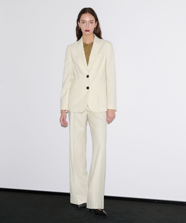 JOSEPH エアリーフランネル　ジャケット Ivory