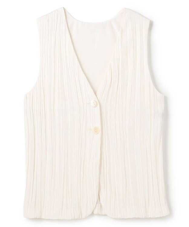 uncrave マシーンプリーツ ジレ オフ