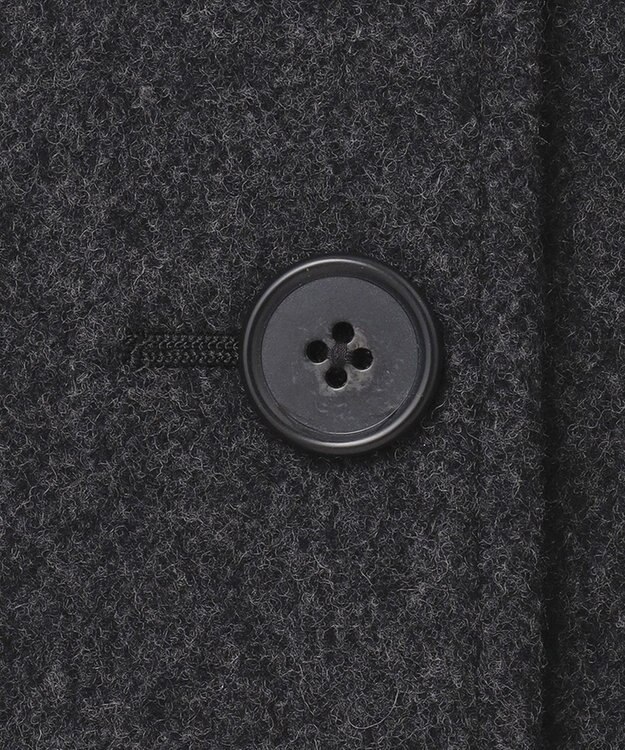 J.PRESS LADIES L ショートビーバー スタンドカラー コート グレー系