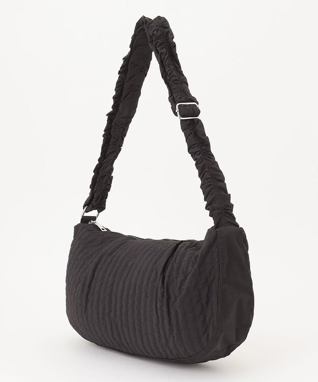 Y'SACCS 【Y’SACCS vous et】ギャザーショルダーヌビバッグ ブラック