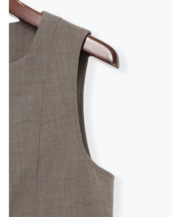 Te chichi スクエアネックジレ【AOYAMA FASHION ASSOCIATION × Te chichi】 モカ