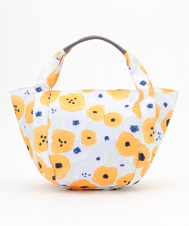 Y'SACCS 総柄プリントミニトートバッグ イエロー（花柄）